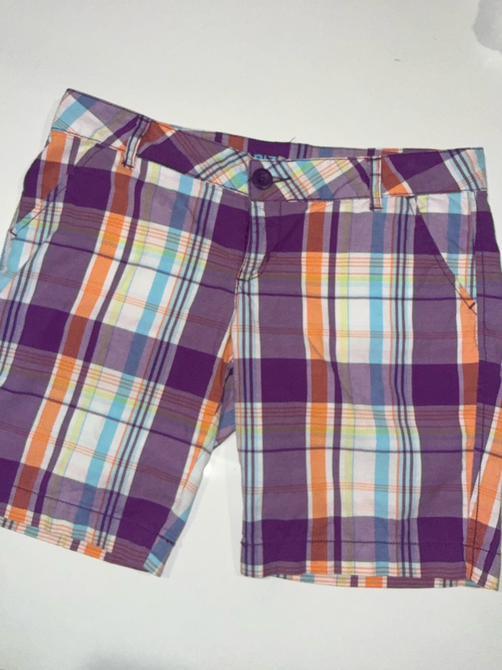 Purple Plaid Women's Shorts - Casual Summer Style